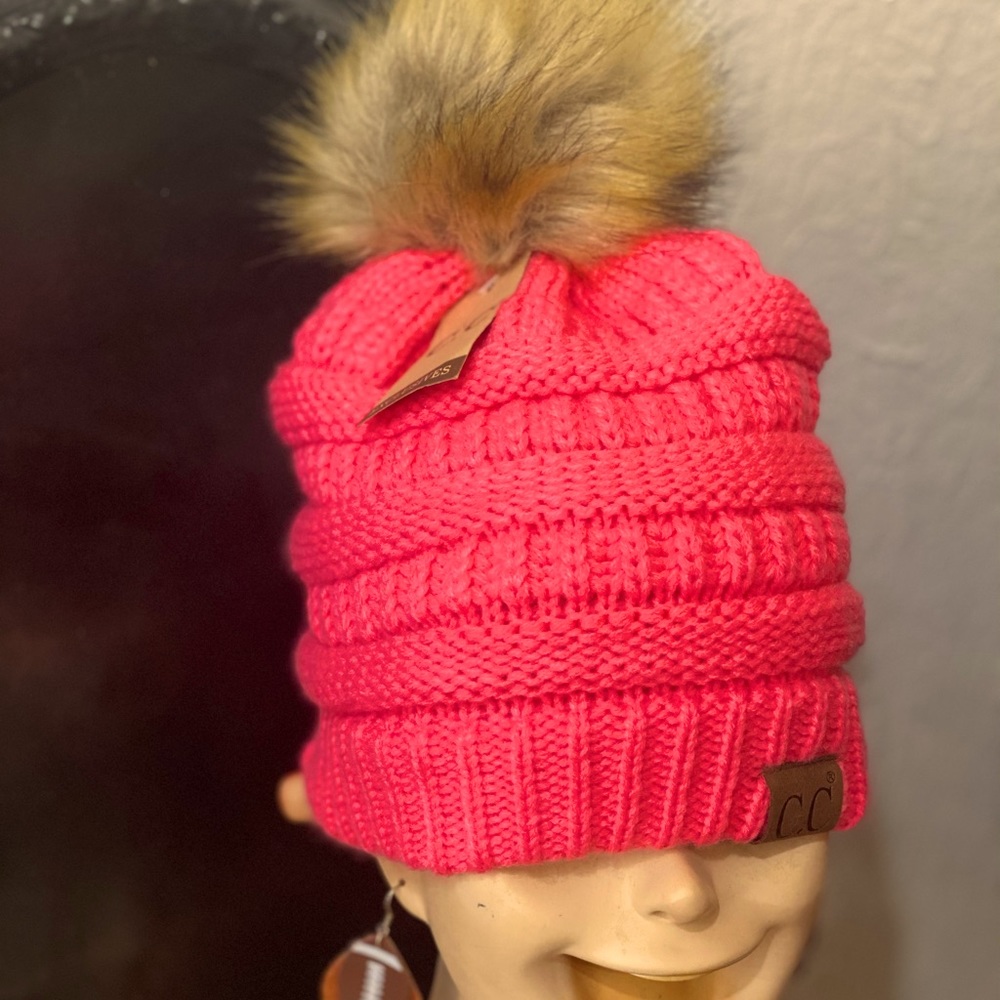C.c. Beanie brand slouchy pom beanie